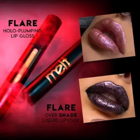 Melt Cosmetics Ultra Glaze Holo Plumping Lip Gloss- Flare - Picture 2 of 5